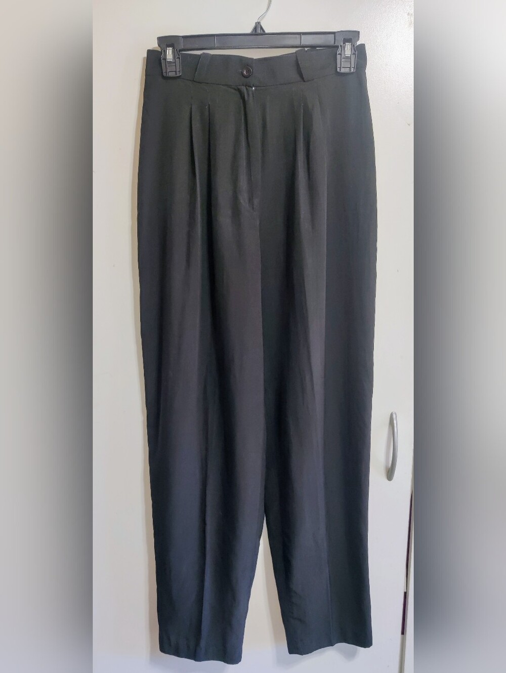 Women's Black Pleated Dress Pants